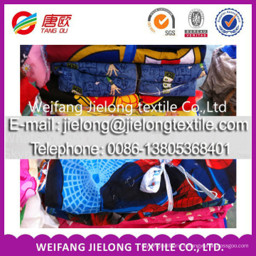 weifang Tissu d&#39;impression polyester en gros Tissus en stock